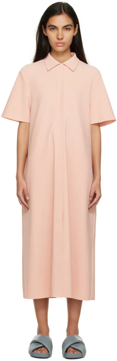 Birrot Ssense Exclusive Pink Midi Dress In Baby Pink