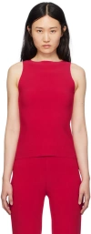 Birrot Ssense Exclusive Pink Tank Top In Berry