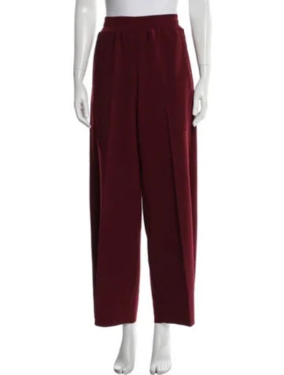 Pre-owned Birrot Wide Leg Pants In Burgundy
