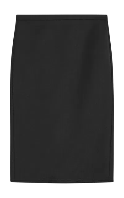 Birrot Wool Knee-length Skirt In Black