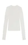 Birrot Wool Line Top In Ivory