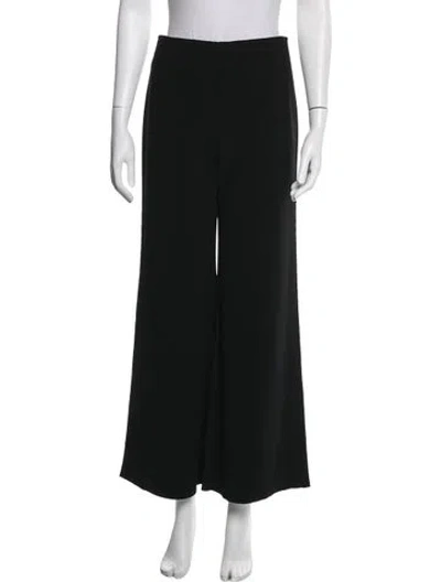 Pre-owned Birrot Wool Wide Leg Pants In Black