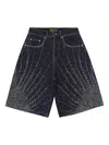 Birth Of Royal Child 20k Starlight Jeans-shorts Mit Sternverzierung In Blue