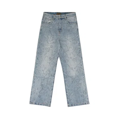 Pre-owned Birth Of Royal Child 20k Zodiac Diamond Denim 'blue' | Men's Size Xs