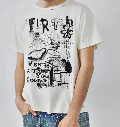 Birth Of Royal Child Blues Vintage Distressed T-shirt In White