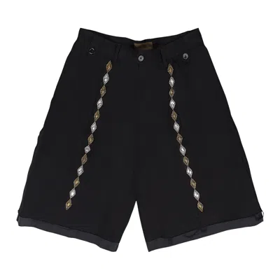 Pre-owned Birth Of Royal Child Gemstone Bermuda Shorts 'black' | Men's Size M