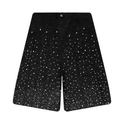 Pre-owned Birth Of Royal Child Pearl Pleated Wide Shorts 'black' | Men's Size S