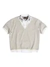 Birth Of Royal Child Vine-pattern Polo Shirt In Neutral