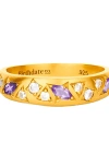Birthdate Co. February Birthstone Ring In Purple