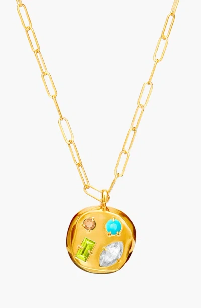 Birthdate Co. The April Birthdate Gold Pendant In April 12th - Gold