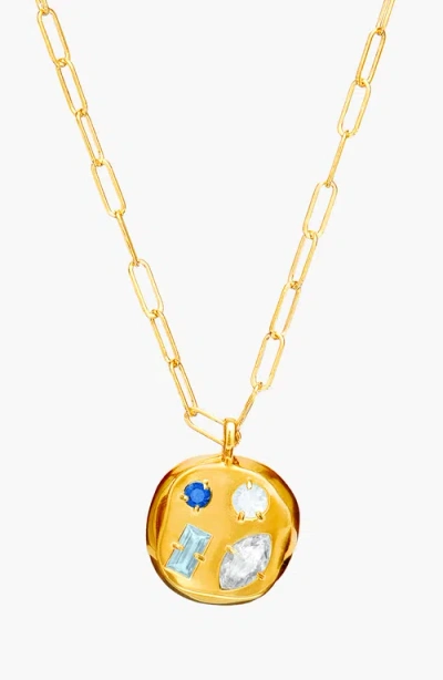 Birthdate Co. The April Birthdate Gold Pendant In April 17th - Gold