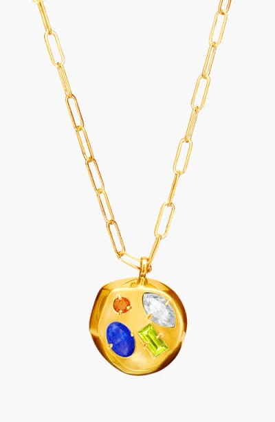 Birthdate Co. The April Birthdate Gold Pendant In April 18th - Gold