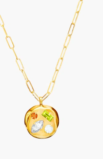 Birthdate Co. The April Birthdate Gold Pendant In April 20th - Gold