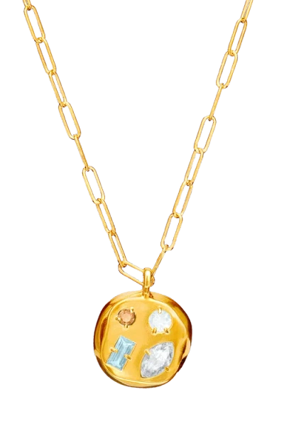 Birthdate Co. The April Birthdate Gold Pendant In April 22nd - Gold