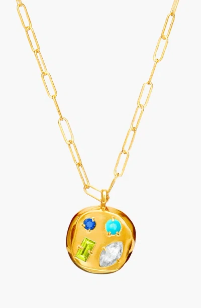 Birthdate Co. The April Birthdate Gold Pendant In April 2nd - Gold