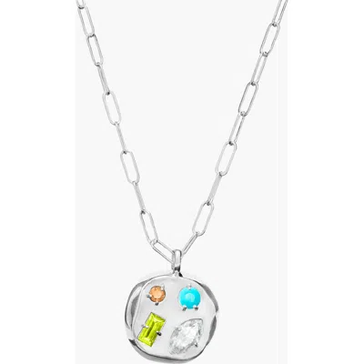 Birthdate Co. The April Birthdate Silver Pendant In April 12th - Silver