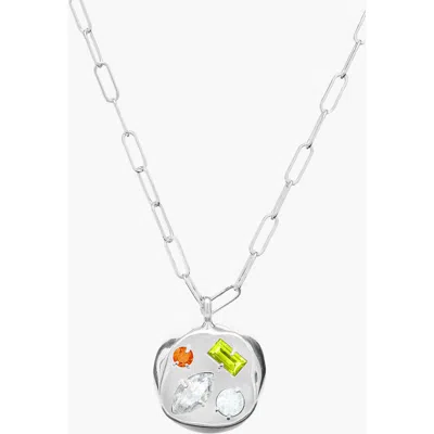 Birthdate Co. The April Birthdate Silver Pendant In April 20th - Silver