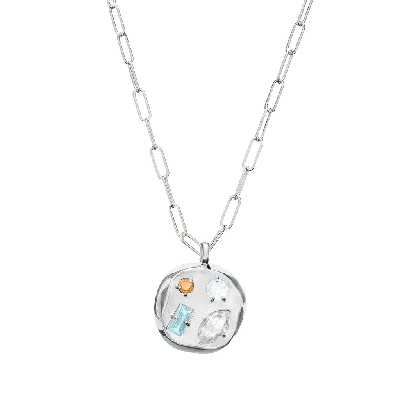 Birthdate Co. The April Birthdate Silver Pendant In April 22nd - Silver