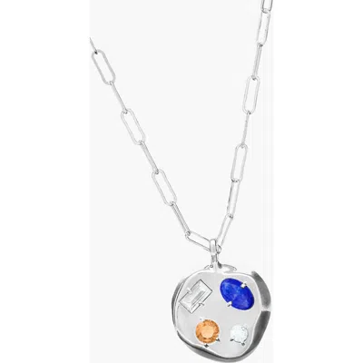 Birthdate Co. The April Birthdate Silver Pendant In April 24th - Silver