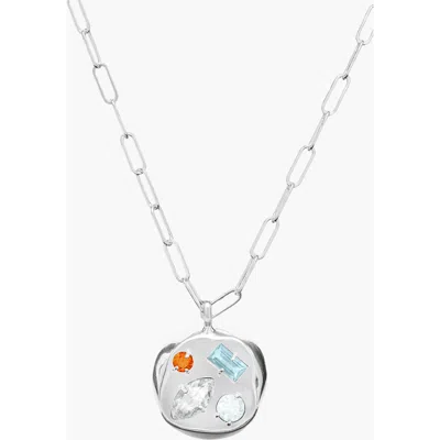 Birthdate Co. The April Birthdate Silver Pendant In April 25th - Silver