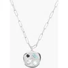 Birthdate Co. The April Birthdate Silver Pendant In April 30th - Silver