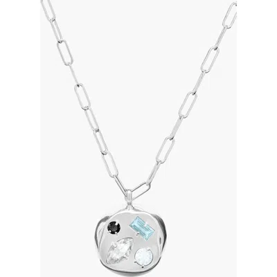 Birthdate Co. The April Birthdate Silver Pendant In April 30th - Silver
