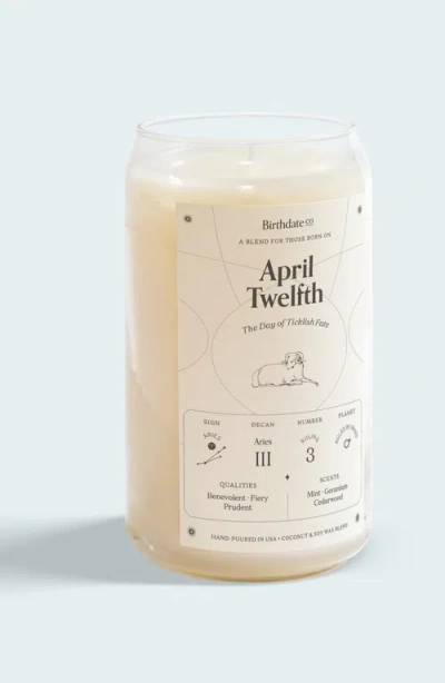 Birthdate Co. The April Birthday Candle