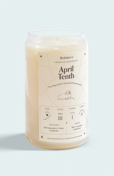 Birthdate Co. The April Birthday Candle In April 10th
