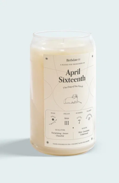 Birthdate Co. The April Birthday Candle In April 16th