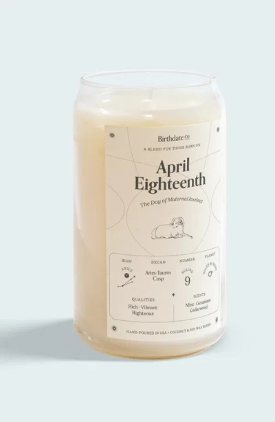 Birthdate Co. The April Birthday Candle In April 18th