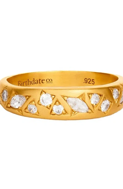 Birthdate Co. The April Birthstone Ring In Gold