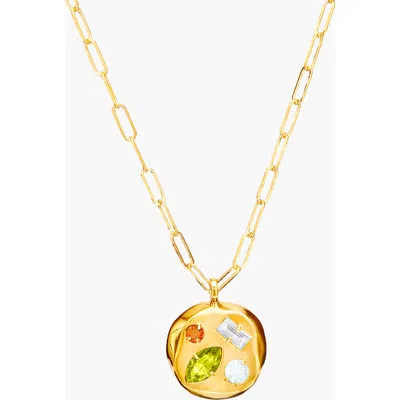 Birthdate Co. The August Birthdate Gold Pendant In August 10th - Gold