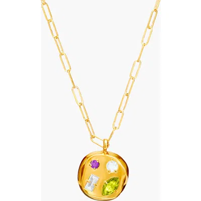 Birthdate Co. The August Birthdate Gold Pendant In August 12th - Gold