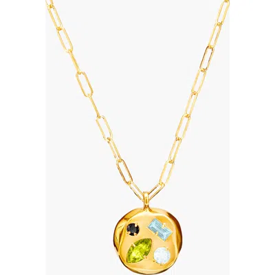 Birthdate Co. The August Birthdate Gold Pendant In August 15th - Gold