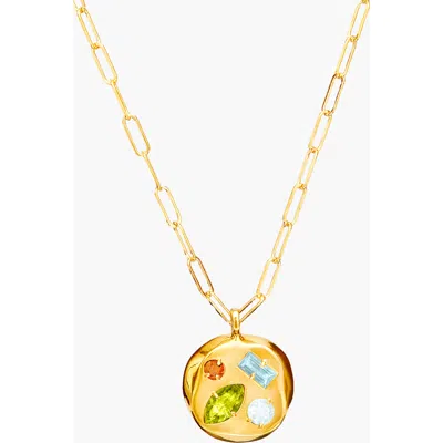Birthdate Co. The August Birthdate Gold Pendant In August 25th - Gold