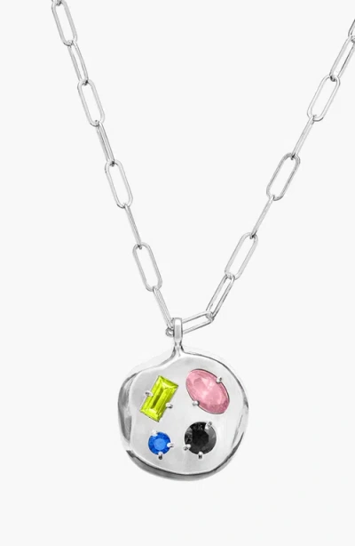 Birthdate Co. The August Birthdate Silver Pendant In August 1st - Silver
