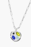 Birthdate Co. The August Birthdate Silver Pendant In August 28th - Silver