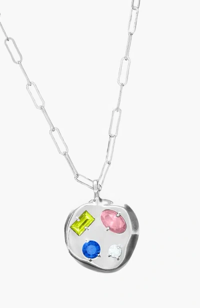 Birthdate Co. The August Birthdate Silver Pendant In August 4th - Silver