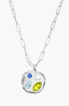 Birthdate Co. The August Birthdate Silver Pendant In August 7th - Silver