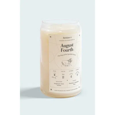 Birthdate Co. The August Birthday Candle In August 4th