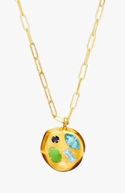 Birthdate Co. The December Birthdate Gold Pendant In December 28th - Gold