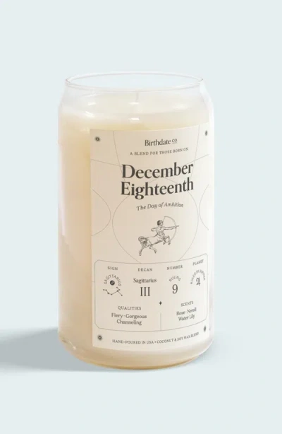 Birthdate Co. The December Birthday Candle In December 18th