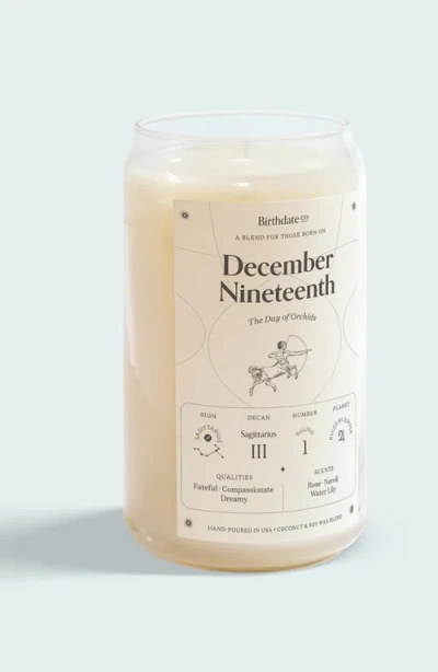 Birthdate Co. The December Birthday Candle In December 19th
