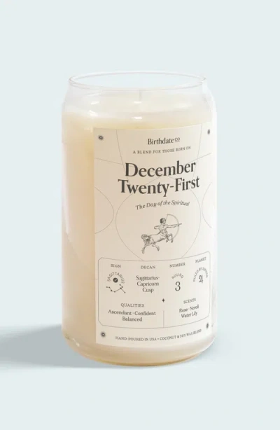 Birthdate Co. The December Birthday Candle In December 21st