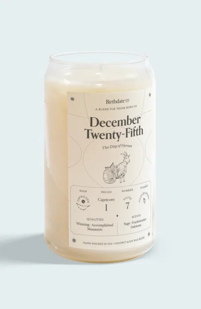 Birthdate Co. The December Birthday Candle In December 25th