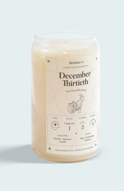Birthdate Co. The December Birthday Candle In December 30th