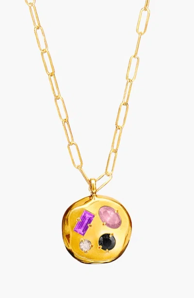 Birthdate Co. The February Birthdate Gold Pendant In February 11th - Gold
