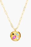 Birthdate Co. The February Birthdate Gold Pendant In February 15th - Gold