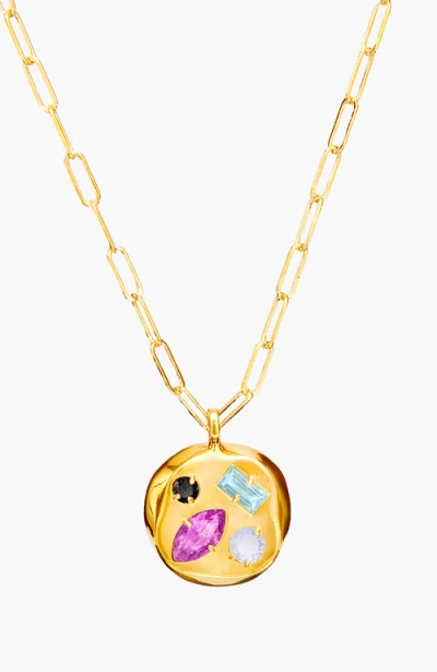 Birthdate Co. The February Birthdate Gold Pendant In February 15th - Gold