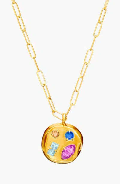 Birthdate Co. The February Birthdate Gold Pendant In February 17th - Gold